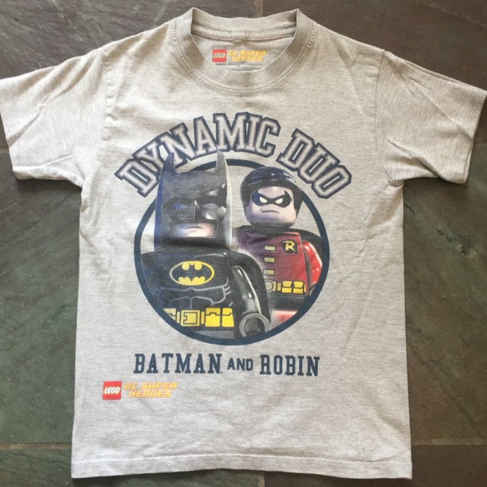 Batman and Robin Lego DC Tshirt